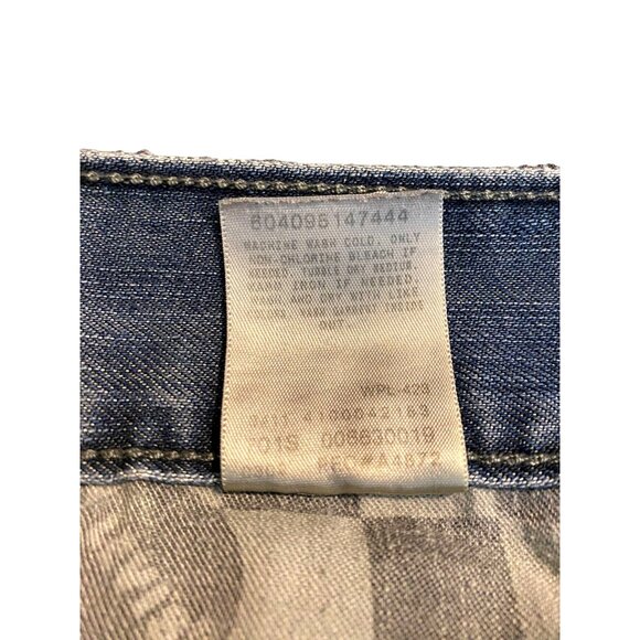 Levis 514 Slim Straight Denim Blue Jeans Mens Size 38x34 Actual 38x33 Pants - Picture 5 of 11